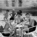 Couples performing underwater at Weeki Wachee Springs near Brooksville